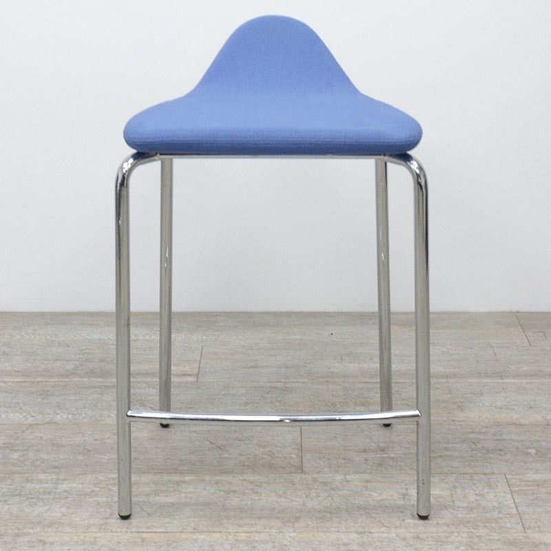 en tissu Bleu / Chromé