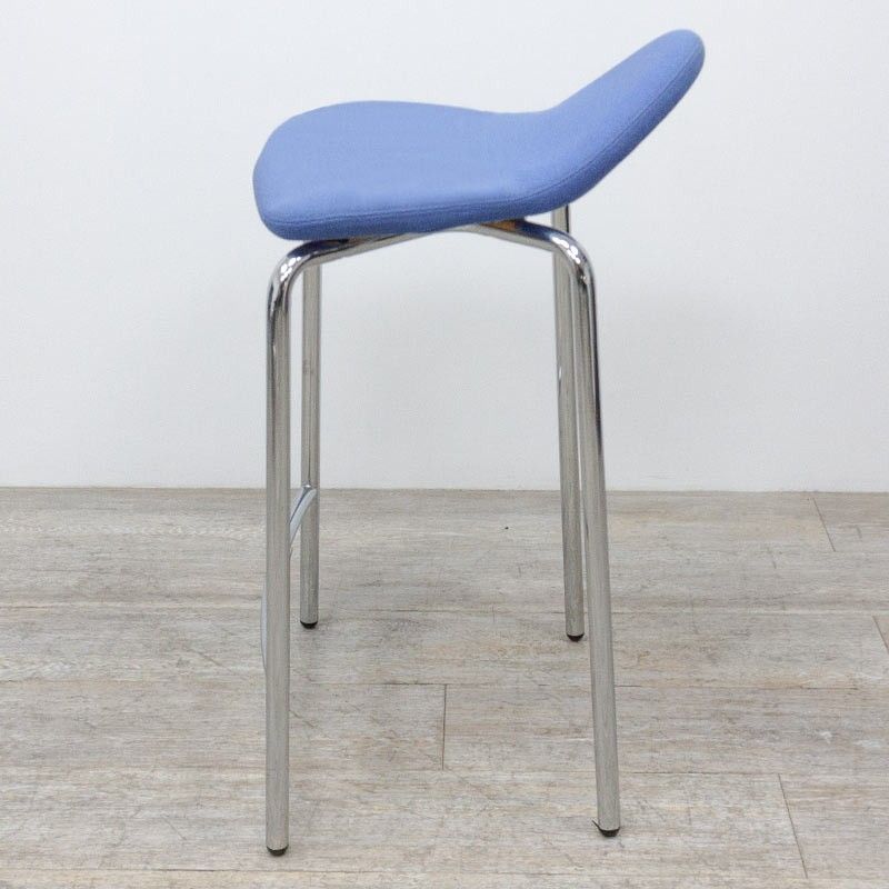 en tissu Bleu / Chromé