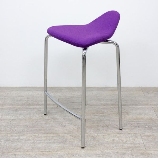 en tissu Violet / Chromé