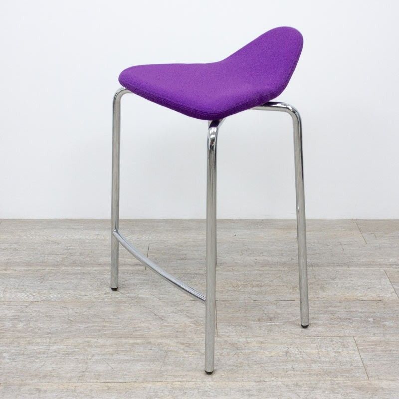 en tissu Violet / Chromé