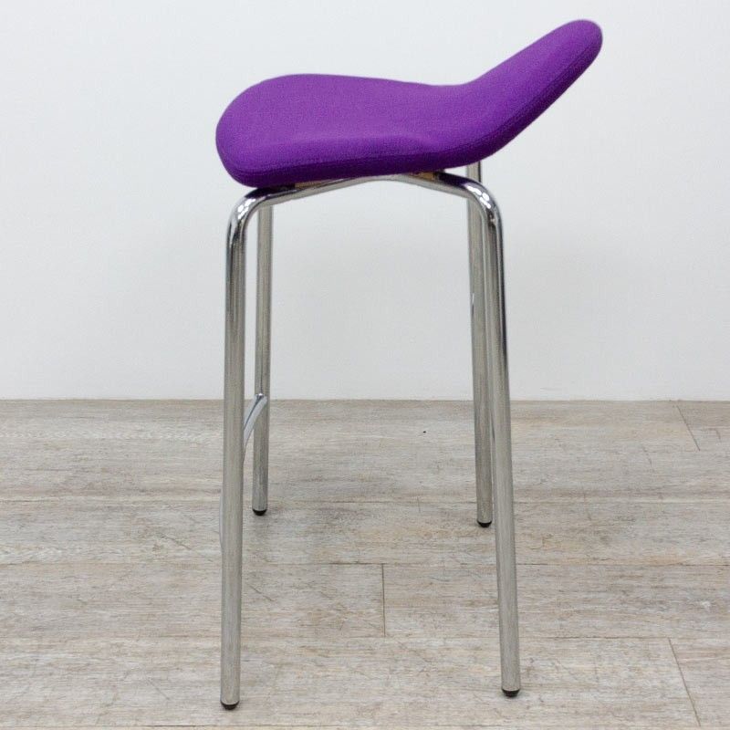 en tissu Violet / Chromé