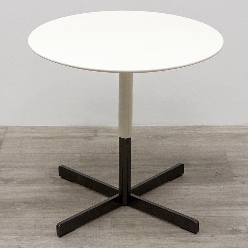 Poltrona Frau basse Cuir Blanc Ø 45