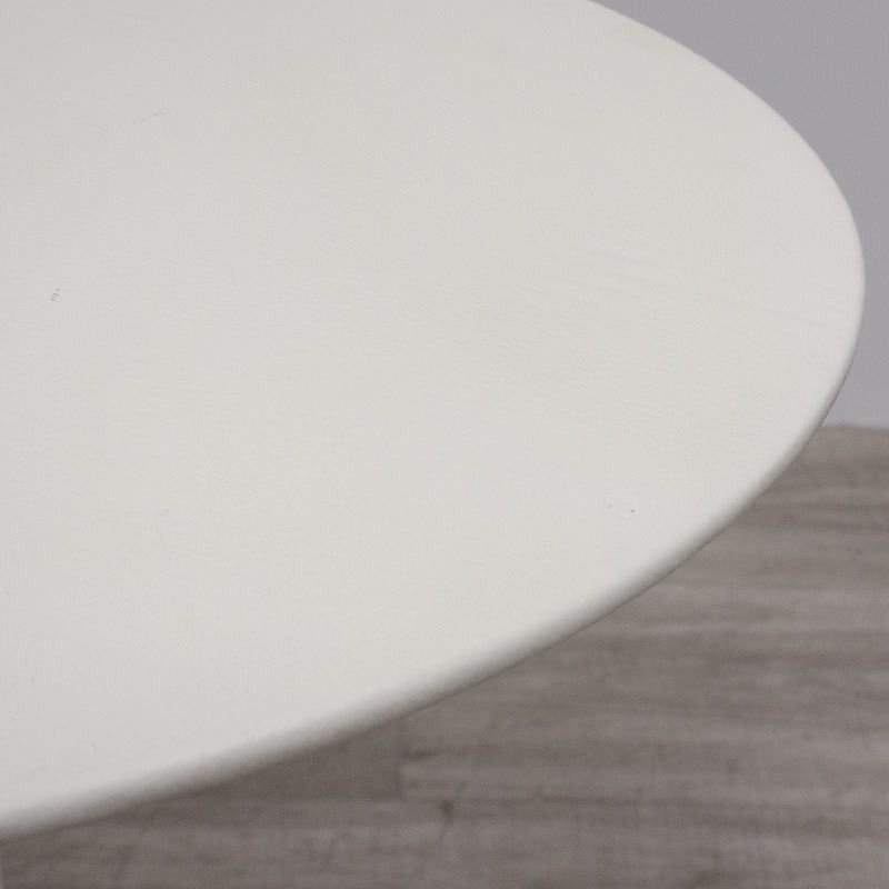 Poltrona Frau basse Cuir Blanc Ø 45