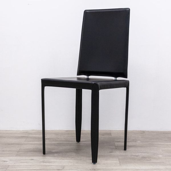 4 pieds en Simili Cuir Noir