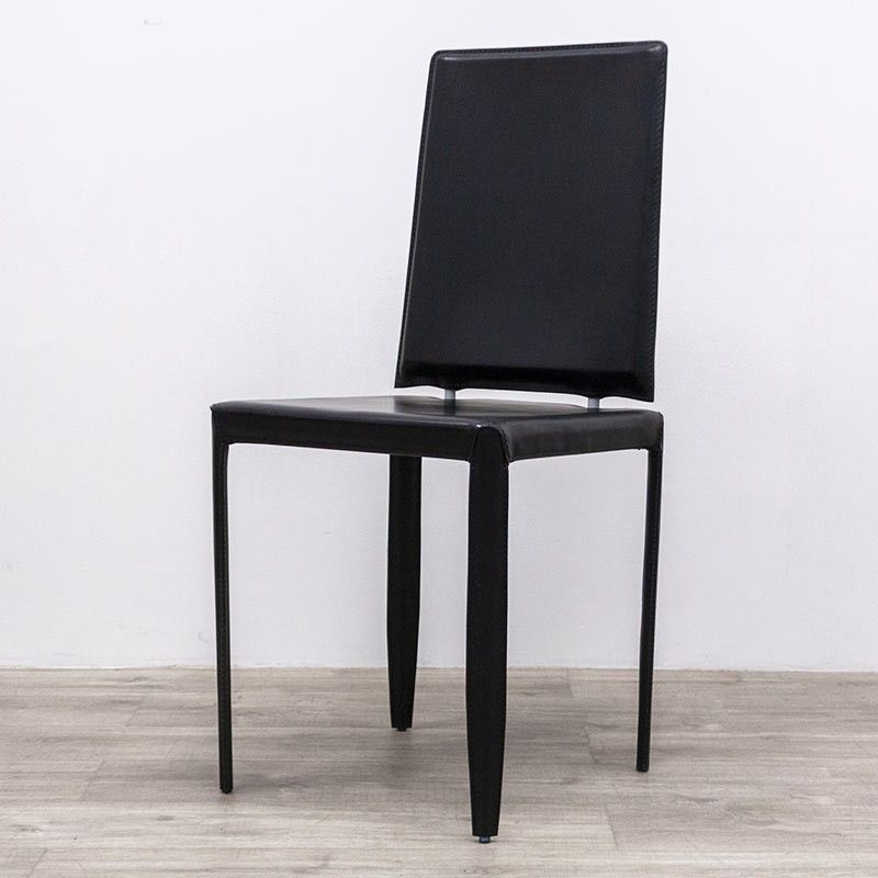 4 pieds en Simili Cuir Noir