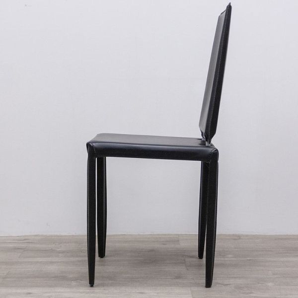 4 pieds en Simili Cuir Noir