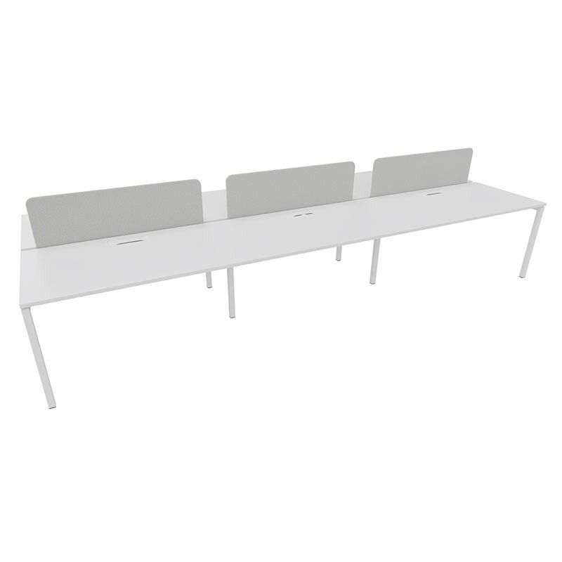 Bench Narbutas 6 postes Blanc L420