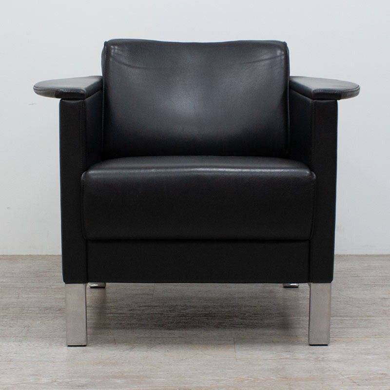 Fauteuil Kusch+Co en cuir Noir