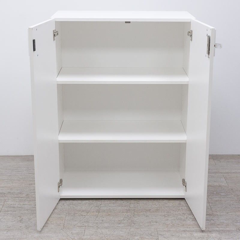 Armoire basse Narbutas portes battantes L80 Blanc