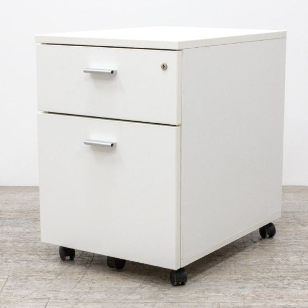 mobile 2 tiroirs Blanc