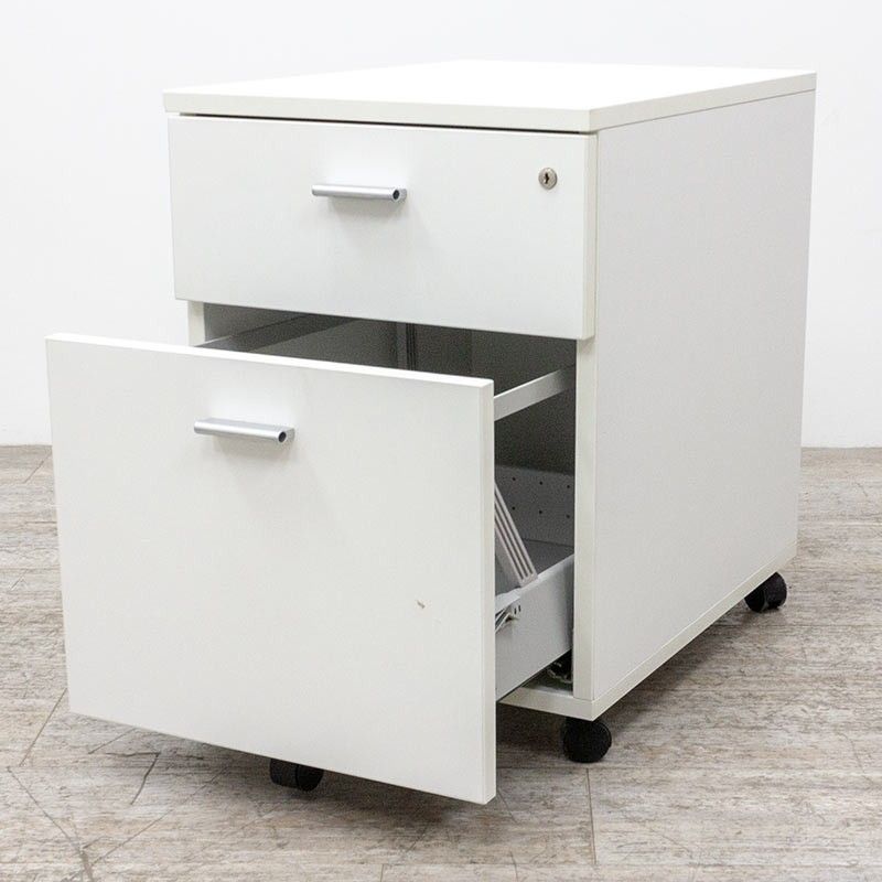 mobile 2 tiroirs Blanc