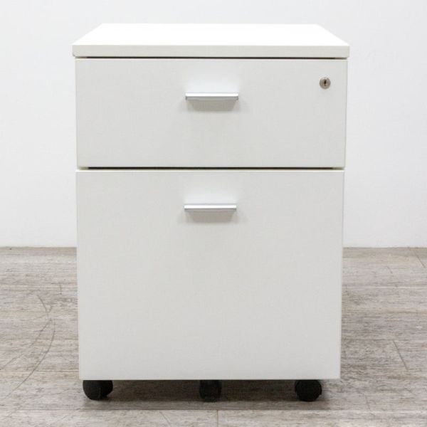 mobile 2 tiroirs Blanc