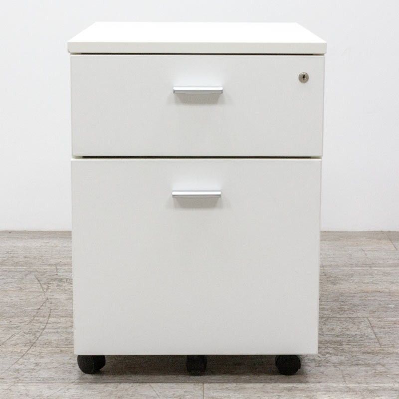 mobile 2 tiroirs Blanc