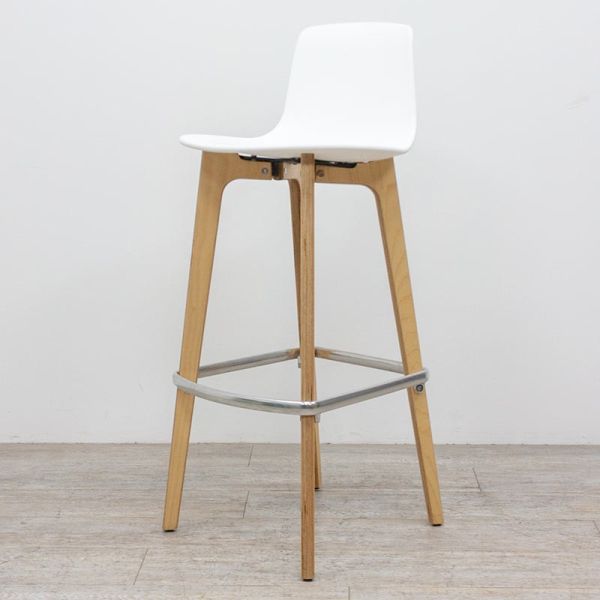 Tabouret Enea Lottus Wood Blanc