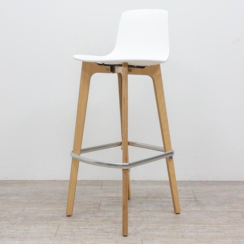 Tabouret Enea Lottus Wood Blanc