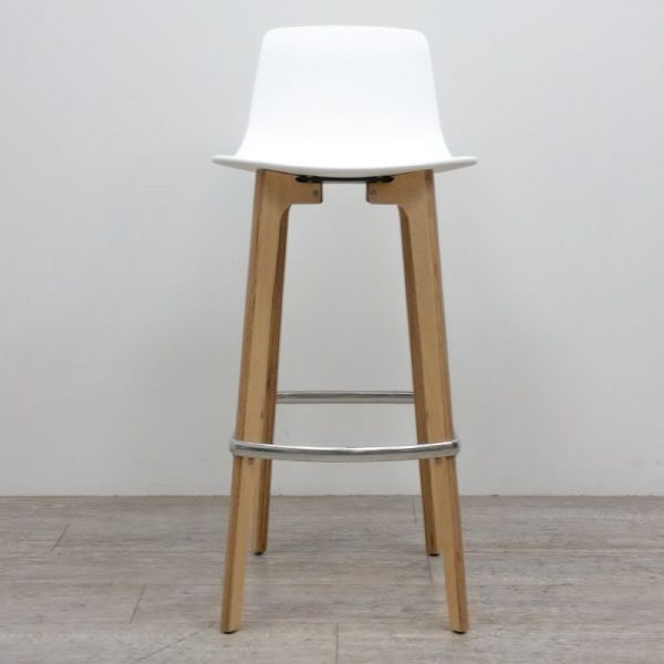 Tabouret Enea Lottus Wood Blanc