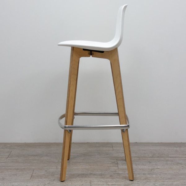 Tabouret Enea Lottus Wood Blanc