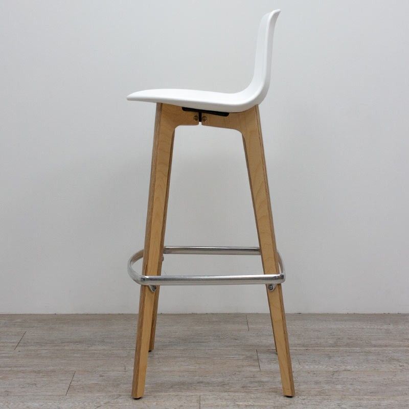 Tabouret Enea Lottus Wood Blanc