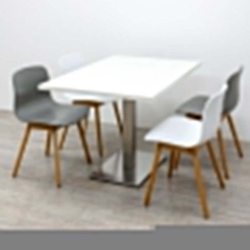 Pedrali Table Inox L120 Blanc 2nd Choix