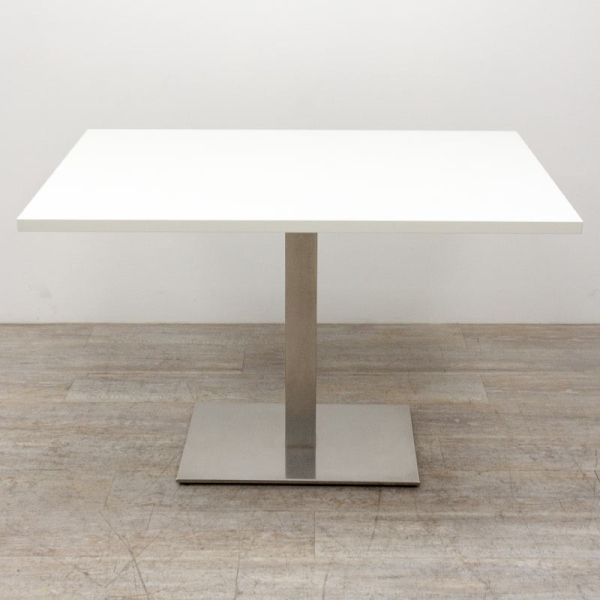 Pedrali Table Inox L120 Blanc 2nd Choix