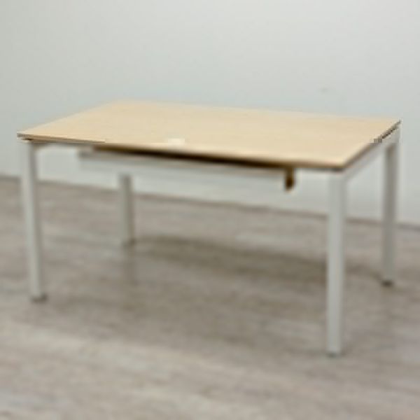 Bureau L140 Blanc / Chêne