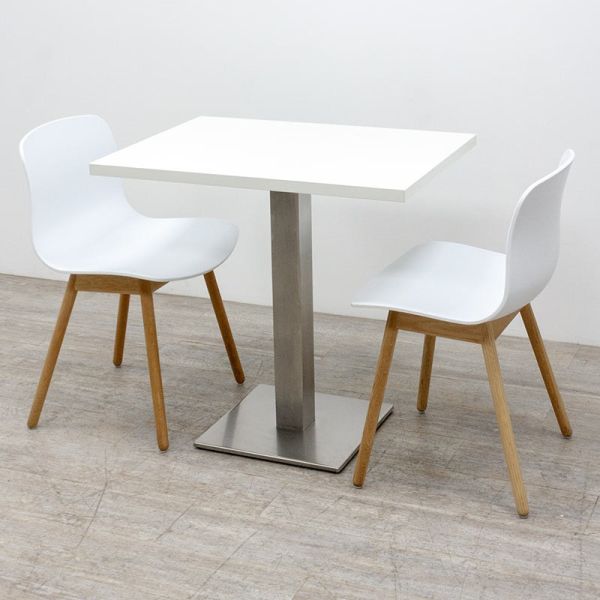 Pedrali Table Inox L80 Blanc