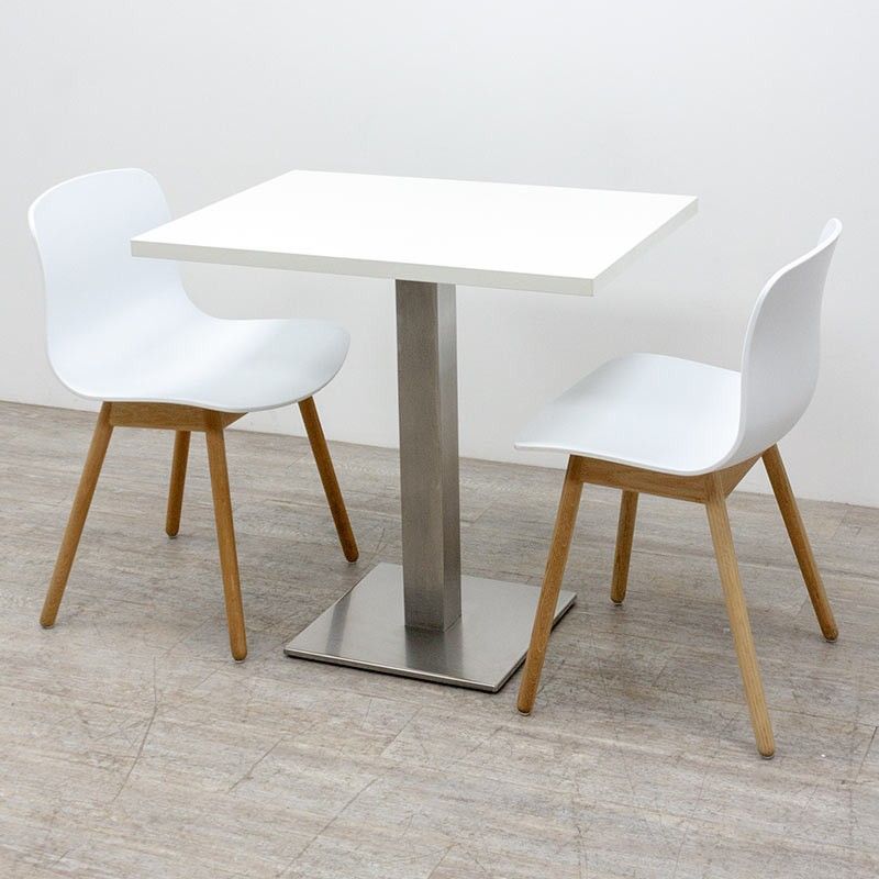 Pedrali Table Inox L80 Blanc