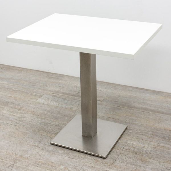 Pedrali Table Inox L80 Blanc