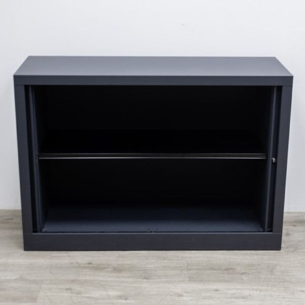 Armoire basse L120 Gris / Anth.