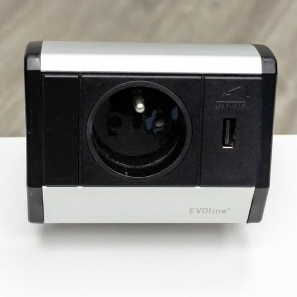 EVOline 1 prise secteur Noir/Blanc