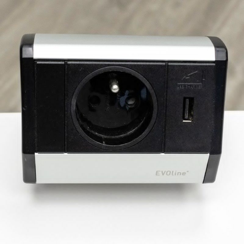 EVOline 1 prise secteur Noir/Blanc