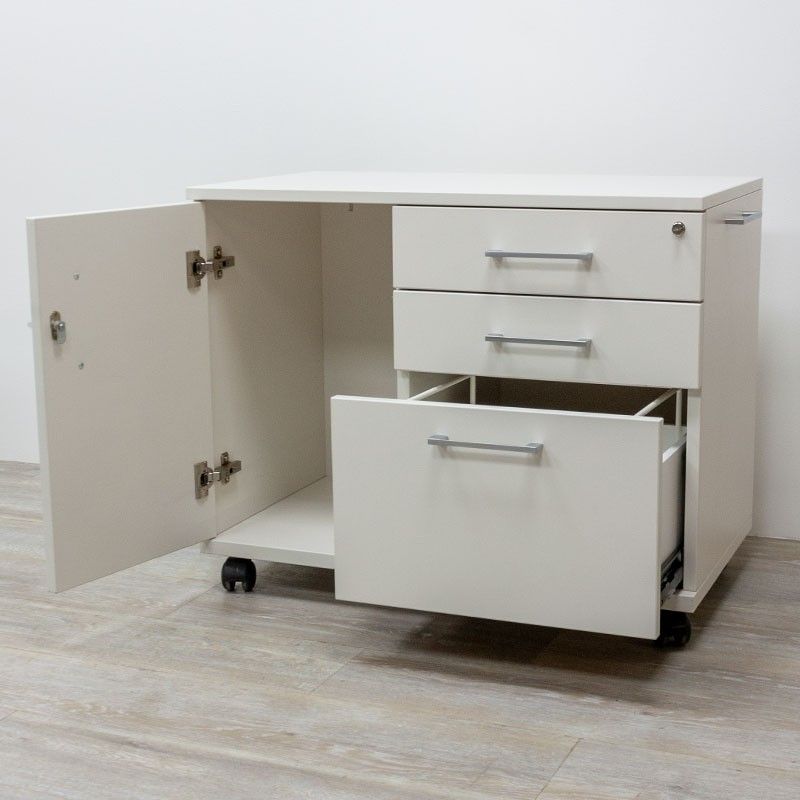 Crédence Haworth L80 Droite Blanc