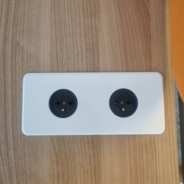 Bench 2 postes MDD L140 Cacao / Orange