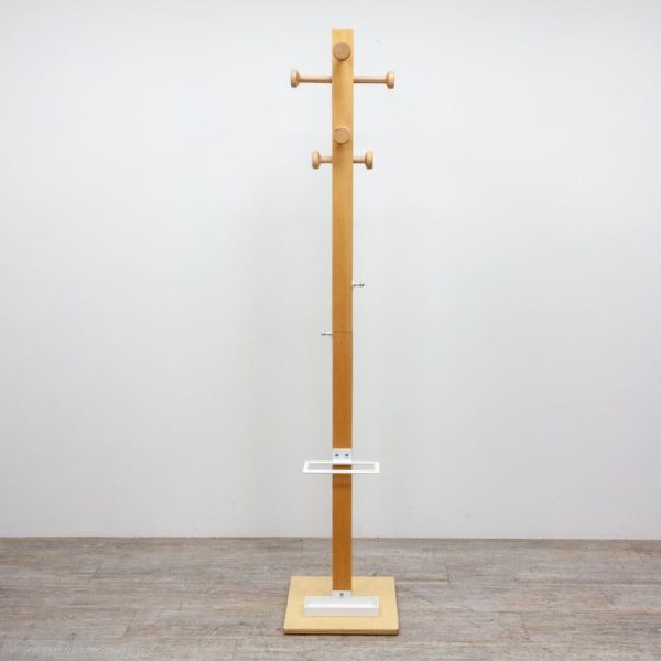 Porte manteaux en bois / Blanc