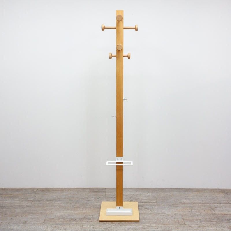 Porte manteaux en bois / Blanc