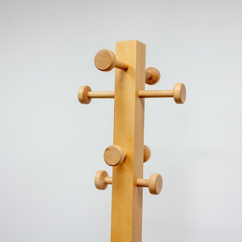 Porte manteaux en bois / Blanc