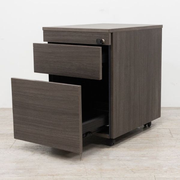 2 tiroirs Chêne Royal Anthracite