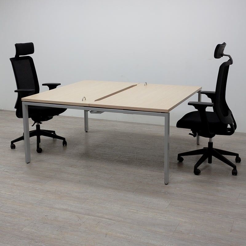 Haworth Bench 2 postes L140 Chêne