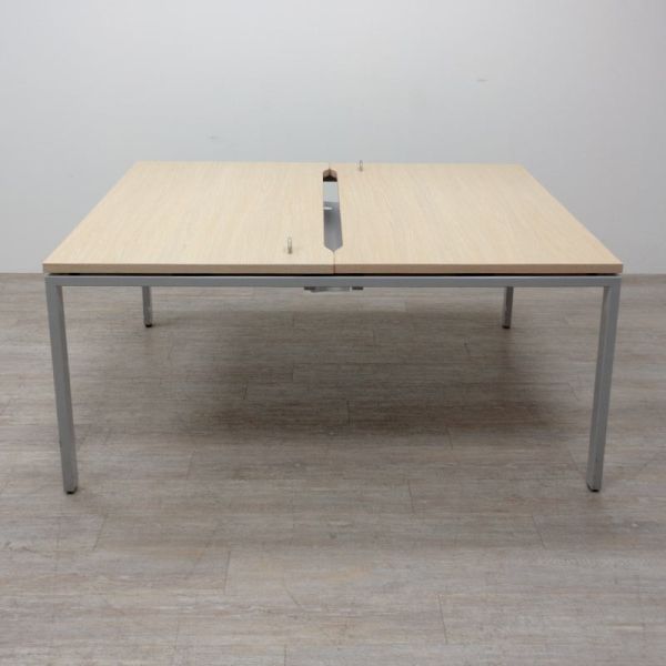 Haworth Bench 2 postes L140 Chêne