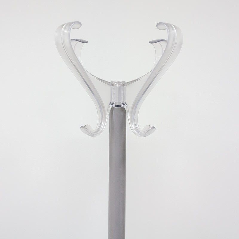 Porte manteaux 4 patères Gris