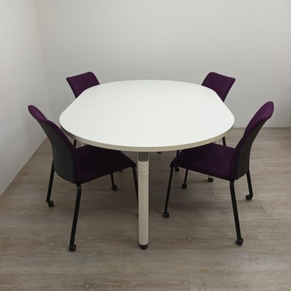 ovale Majencia L180 Blanc