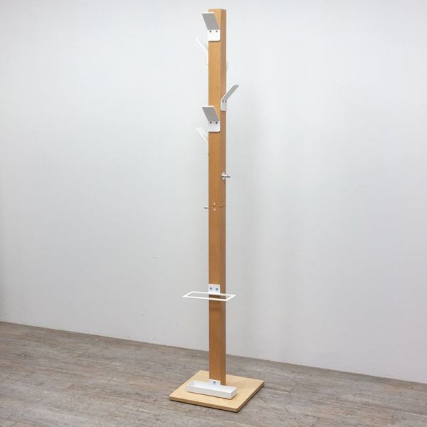 Porte manteaux en bois / Blanc