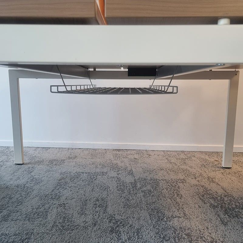 Bench 2 postes MDD L140 Cacao / Jaune