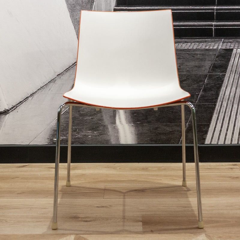 Chaise Arper Catifa 46 Blanc/Orange