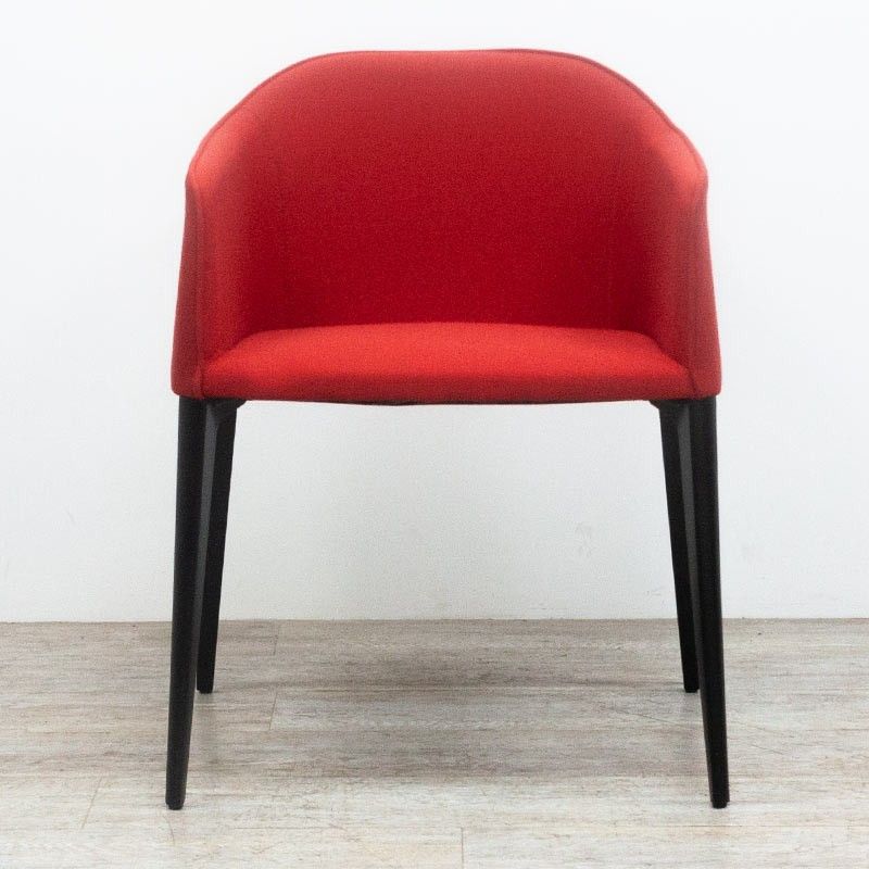 Pedrali Laja en tissu Rouge