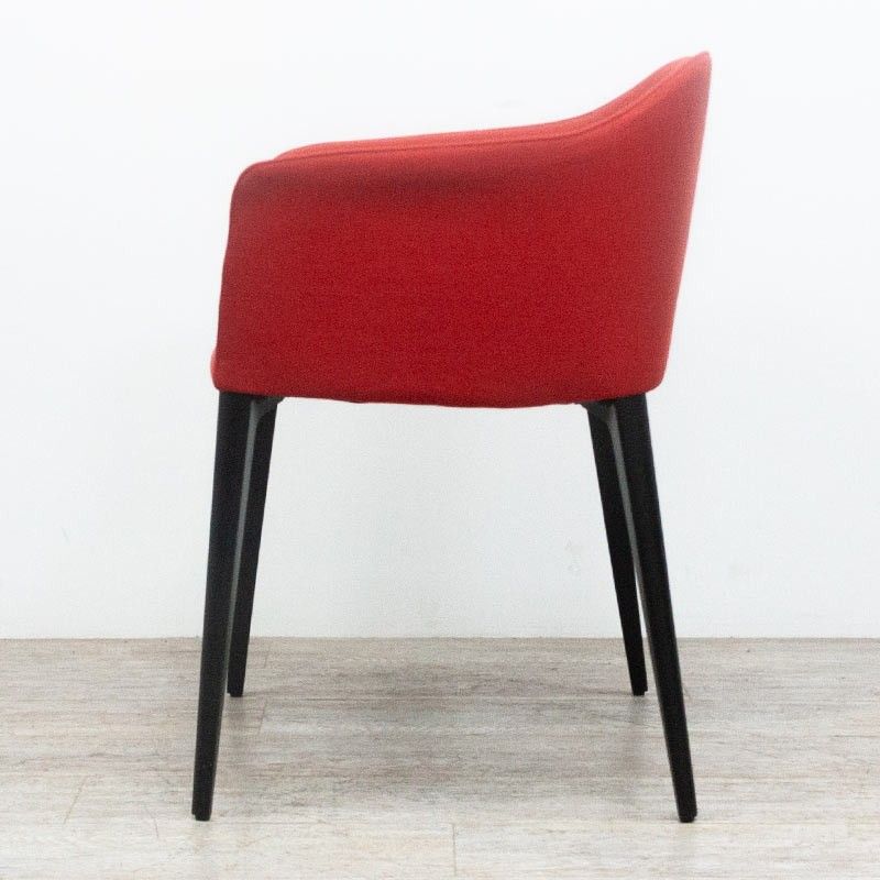 Pedrali Laja en tissu Rouge