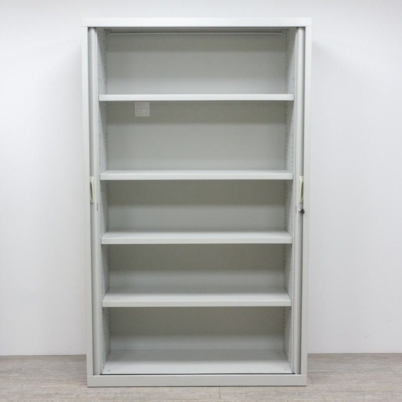 Armoire haute L120 Gris Clair / Merisier