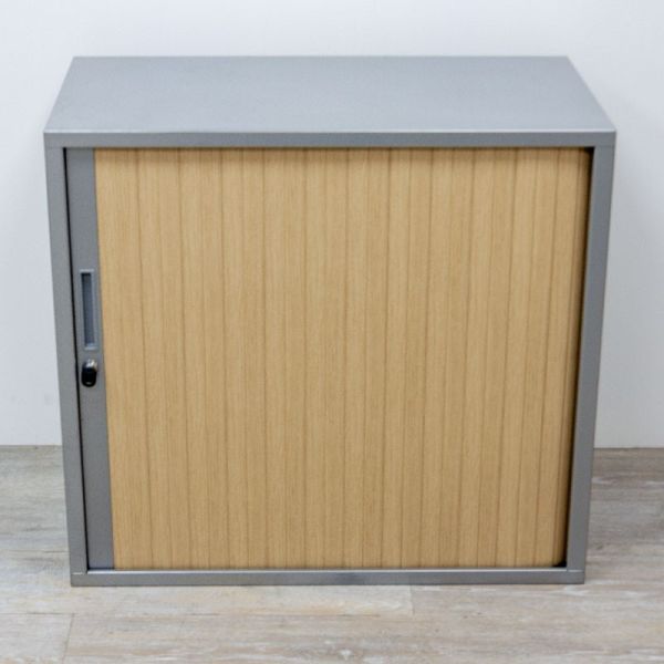 Armoire mini L80 Chêne / Gris