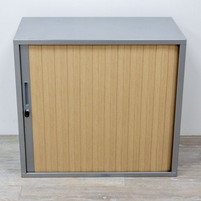 Armoire mini L80 Chêne / Gris