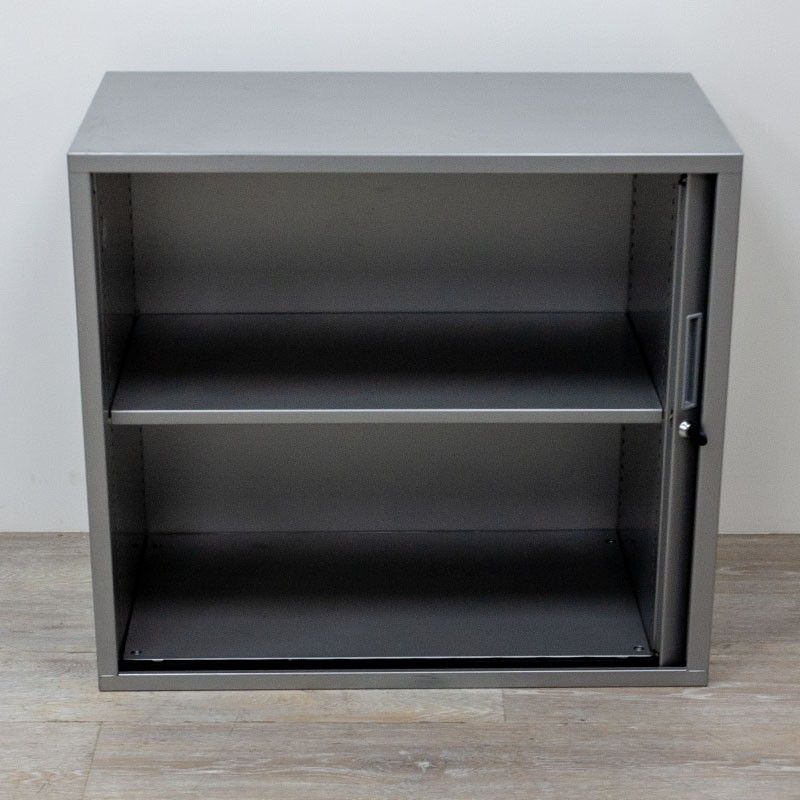 Armoire mini L80 Chêne / Gris